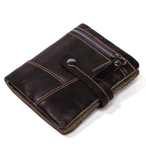 Blue trendy leather wallet for men - Men - 1763020070